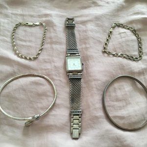 Sterling Silver 925-Bracelets and Sterling Silver Ecclissi Women's Watch